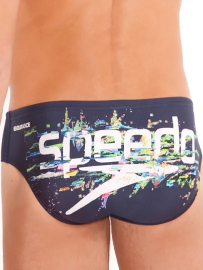 Speedo Glitch Stack Navy Brief