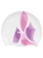 Petals White Swim Cap