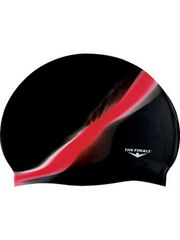 The Finals Splice Red Silicone Swim Cap