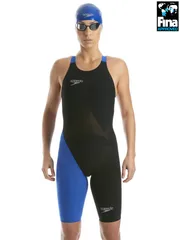 Speedo LZR Racer Elite 2 Black & Blue Kneelength