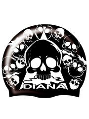 Diana Crossbones Silicone Swim Cap