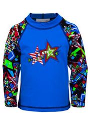 Funky Trunks Disco Steve Toddler Boys Sleeved Rash Shirt
