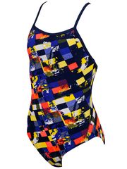 Arena Mahogany Navy Girls One Piece