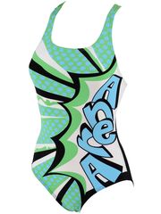 Arena Marseille Green Womens One Piece
