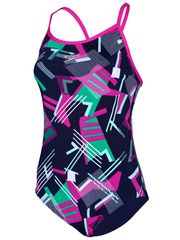 Speedo Mirror Image Navy Reversible Womens One Piece
