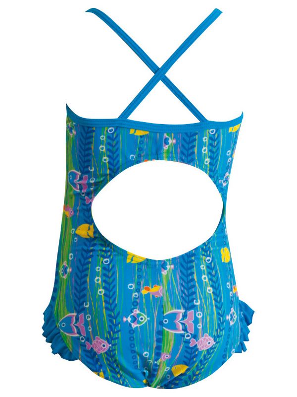 Zoggs Sea Garden Toddler Girls One Piece Swimsuit