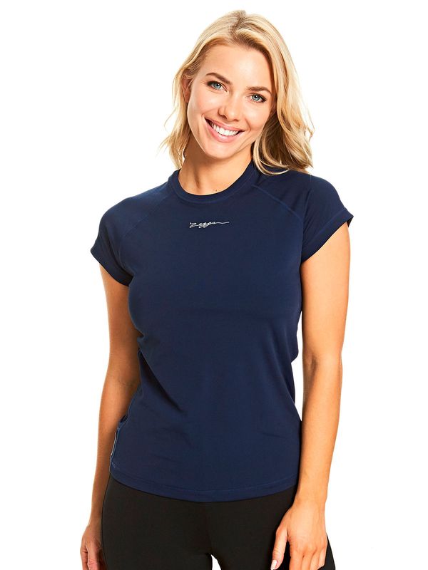 Zoggs Short Sleeve Navy Womens Sun Top