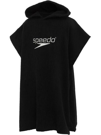 Speedo Teen Hooded Towel - Black/White