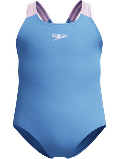 Speedo Toddler Girls Medalist One Piece - Periwinkle Blue