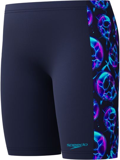 Speedo Allover Print Panel Jammers - Peacoat/Blue