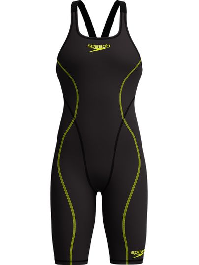 Speedo Fastskin HyperSpark Openback Kneeskin - Black