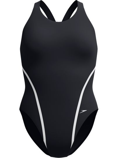 Speedo Movement Back One Piece - Black/Silver