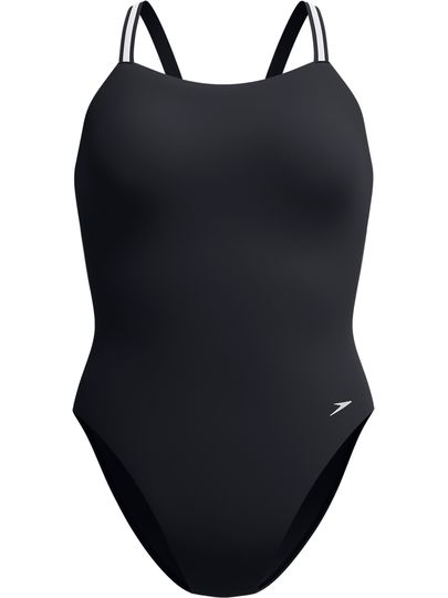 Speedo Active Back One Piece - Black/Silver