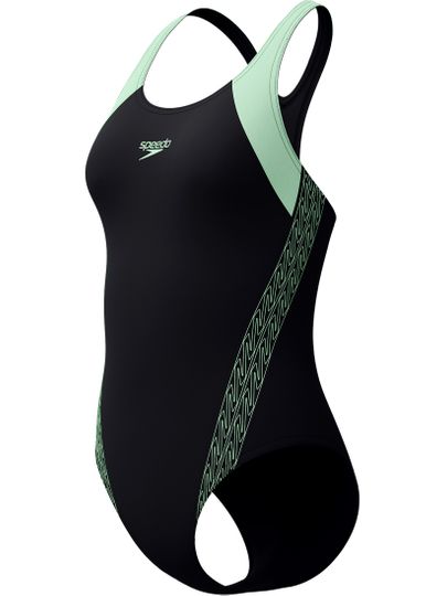 Speedo Hyperboom Splice Racerback One Piece - Alfalfa Green