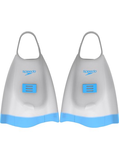 Speedo DMC Elite Fins - White/Blue Atoll