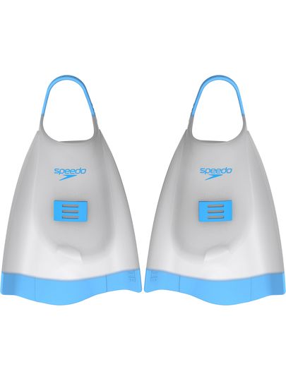 Speedo DMC Elite Fins - White/Blue Atoll