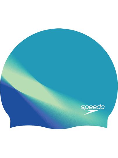 Speedo Multi Colour Swim Cap - Indigo Glow/White/Margarita Pink