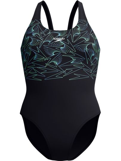 Speedo Hyperboom Placement One Piece - Alfalfa Green