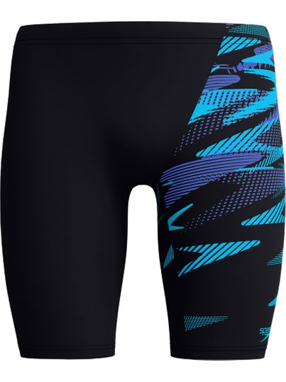 Speedo V-Cut Jammers - Hyperboom Black/Cobalt Pop