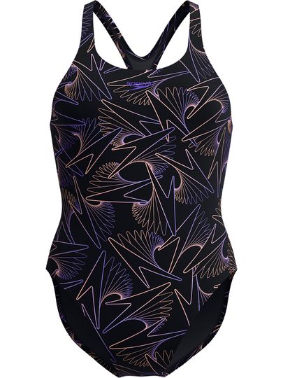 Speedo Hyperboom Allover Medalist One Piece - Bright Peach