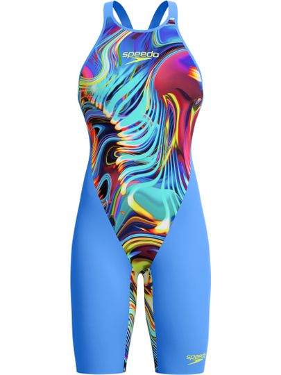 Speedo Fastskin LZR Pure Valor 2.0 Closedback Kneeskin - Molten Blur/Cobalt