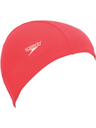 Speedo Polyester Swim Cap - Red