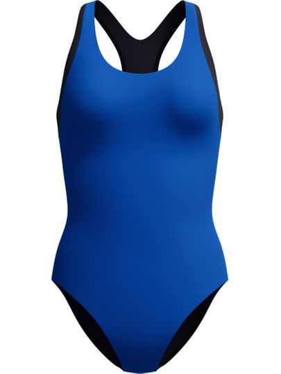 Speedo Double Racerback One Piece - Blue/Anthracite