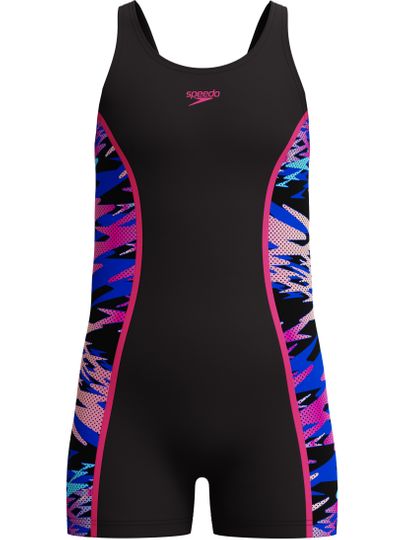 Speedo Hyperboom Splice Legsuit - Anthractite/Pink
