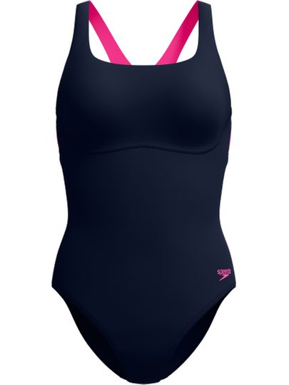 Speedo Flex Band One Piece - Peacoat/Pink