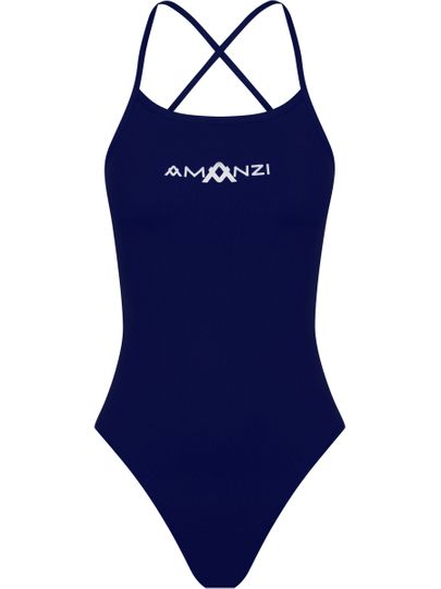 AMANZI Tie Back One Piece - Sapphire