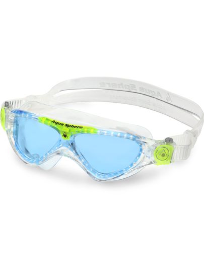 Aqua Sphere Vista Junior Swim Mask - Blue Tint/Clear/Lime