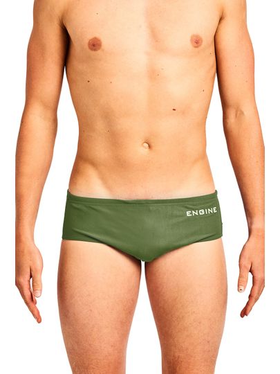 Engine Club Cut Pool Briefs - Army