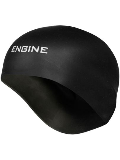 Engine Dome Race Swim Cap - Black