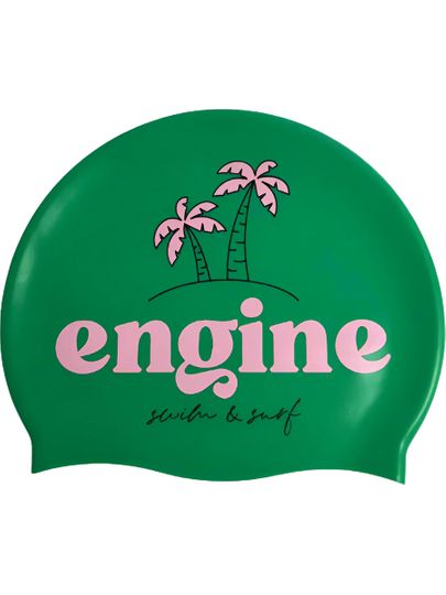 Engine Palm Swim Cap - Apple