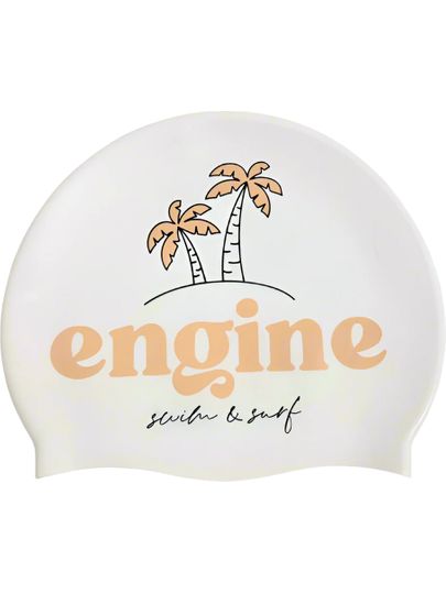 Engine Palm Swim Cap - White