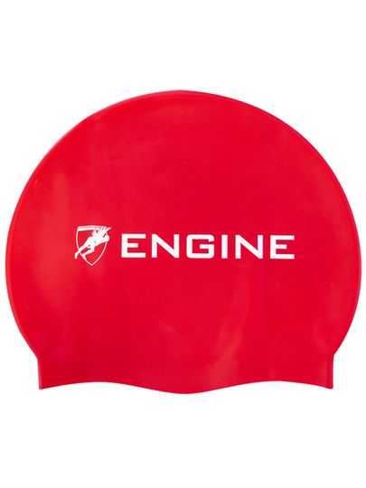 Engine Solid Swim Cap - Red