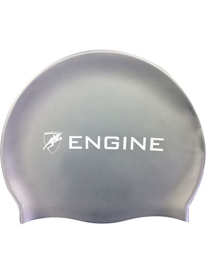 Engine Solid Swim Cap - Silver