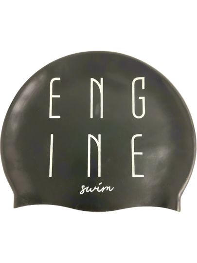 Engine Tower Swim Cap - Black