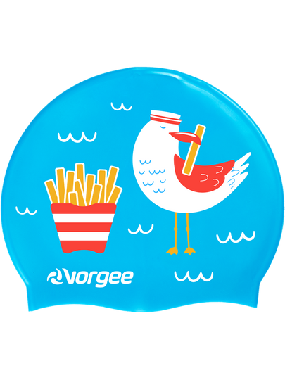 Vorgee Junior Character Swim Cap - Snackin' Seagull
