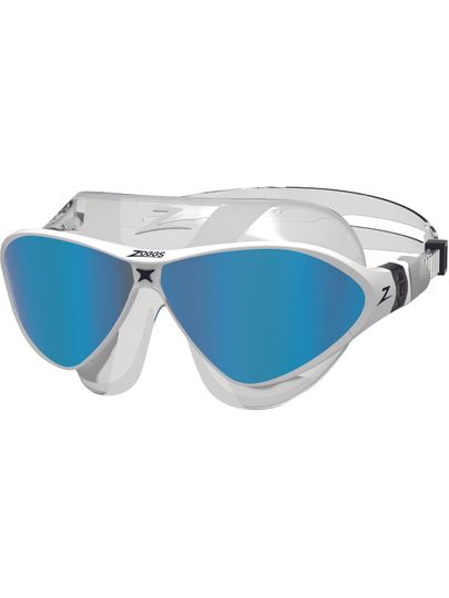 Zoggs Horizon Flex Swim Mask Titanium - Mirror Blue/Clear/White