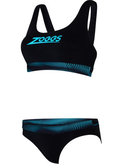 Zoggs Actionback Sports Bikini - Extender Light Blue