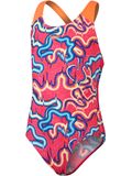 Speedo Splashback One Piece - Pink/Cobalt/Lemon
