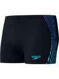 Speedo Tech Panel Aquashorts - Black/Cobalt Pop