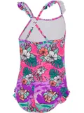 Speedo Toddlers Printed Frill Thinstrap One Piece - Neon Violet