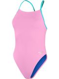 Speedo Tie Back One Piece - Candy/Arctic