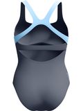 Speedo Flex Band Swim Bra One Piece - Grey Lead