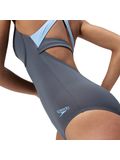 Speedo Flex Band Swim Bra One Piece - Grey Lead