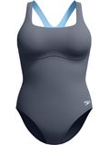 Speedo Flex Band Swim Bra One Piece - Grey Lead