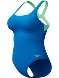 Speedo Flex Band Swim Bra One Piece - Lagoon Blue