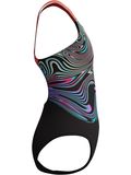 Speedo Digital Placement Powerback One Piece - Neon Coral